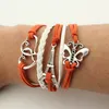 Weave Multi Layer Wrap Inspired Armband Tree of Life Heart Believe Charm Infinity Armband för kvinnor Fashion Jewelry Will och Sandy New