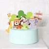 Cakelove 11pcs Zoo Mignon Forêt Animal Gâteau Toppers pour Kid`s Anniversaire Décoration Singe Girafe Tigre Lion Cupcake Toppers Naissance Y200618