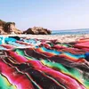 8 couleurs style ethnique couverture de plage maison tapisserie camping pique-nique voyage avion tapis coton mexicain indien fait à la main couverture arc-en-ciel 201112