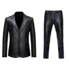 Heren Glanzend Goud 2 Stuks Suits (Blazer + Broek) Terno Masculino Fashion Party DJ Club Jurk Tuxedo Pak Men Stage Singer Kleding 201106