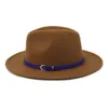 2020 New Fashion 20 Color in Stock Paname Hats Unisex Женщины мужчина шерсть шерсть с широкой рукой шляпа Fedora Whole Jazz Cowboy Cap8746545