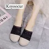 Marca Ksyoocur New Ladies Casual Confortável Primavera / Outono / Verão Mulheres Chinelos Sapatos X02 Y200624