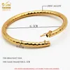Conjunto de brazaletes de cobre para mujer, pulsera africana, joyería de Dubái, diseñador de Color dorado, regalo hawaiano de moda árabe de lujo
