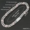 20mm 8inch 20inch White Rose Gold Plated Bling CZ Stone Miami Cuban Chain Necklace Bracelet Mens Rapper Street Jewelry Gift