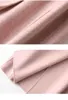 Frauen Kaschmir Lange Mantel Elegante Drehen Unten Kragen Rosa Wollmantel Bedeckte Taste Design Winter Warme Mantel Casaco feminino 201218