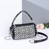 Shining women's diamond shoulder bag personalized banquet money bag mobile phone bag Small capacity style bags