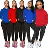 Bayan Tasarımcı Eşofman Uzun Kollu Hoodie Kıyafetler Iki Parçalı Set Sportsuit Kazak + Legging Kadın Giyim Jogger Spor Suit KLW5607