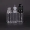 Bouteilles compte-gouttes PET prix usine avec bouchons inviolables et longues pointes fines 5ML 10ML 15ml 20ml 30ml 50ml 100ml Bouteilles d'huile Bouteilles vides en plastique Freeship