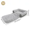 4 façons d'utiliser le coussin de lit doux velours chien chiot lits tapis pour animaux de compagnie chaud chenil chiens chats nid maison pour petit moyen 201223