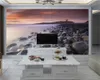 Beautiful Seaside Landscape 3d wallpaper Classic 3d Wallpaper Romantic Landscape Decorative Silk 3d Mural Wallpaper