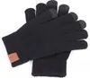 Guantes de punto de 6 colores hombre mujer sólido invernal con guantes portátiles al aire libre cinco dedos guantes táctiles para iPhone 12 P9214643