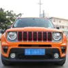 ABS ön örgü ızgara ekler ızgara kapak trim jeep renegade 2019-2020 kırmızı oto dış aksesuarları için