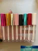 3ml de embalaje cosmético contenedor líquido botellas de lápiz labial púrpura / blanco / rojo / rojo tapas de labios claro brillo de labios vacíos paquetes de lipgloss vacíos