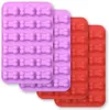 Bone Shaped Silicone Cake Moulds, 18 cavity, Food Grade, for Chocolate, Candy, Cake, Pudding, Jelly, Dog Treats 1221546