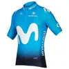 Movistar 팀 사이클링 짧은 소매 저지 사이클링 의류 레이싱 스포츠 자전거 저지 탑 사이클링 착용 Maillot Ropa Ciclismo 102019