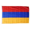 Anpassad Armenien National Country Flags Grossist 3'X5 "fot 100D Polyester Hög kvalitet med två mässingsgrommets