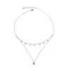 Silvology 925 Sterling Silver Dwuwarstwowa Naszyjnik Choker Dla Kobiet Okrągły Cyrkon Luksusowy Naszyjnik 925 French Modna Biżuteria Q0531