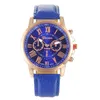 15 Farben Genf Women039s Uhr Designer Quarz Waches Relogio Römische Ziffern Kunstleder Analoge Marken Armbanduhr Armband 2532185