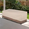 Amerikaanse voorraad 79 * 37 * 35in Heavy Duty 600D Oxford Polyester Outdoor Patio Meubels Cover Khaki A51 A52239L
