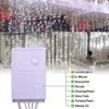 Best 18M x 3M 1800-LED Warm White Light Romantic Christmas Wedding Outdoor Decoration Curtain String Light US Standard White ZA000939