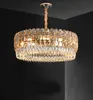 New style luxury modern crystal chandelier lighting round dining room lamp living room light fixtures lustre cristal