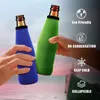 Blank bianco di colore solido per sublimazione supporto bottiglia Koozie con bottiglia rimovibile Corrente di birra da 330 ml con cerniera A4611065