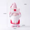 Party Valentines Day Gifts Love Faceless Plush Doll Window Props Decorative Doll Ornaments Supplies Free DHL Ship HH21-30