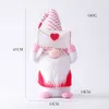 Party Valentines Daggåvor Kärlek Faceless Plush Doll Fönster Props Dekorativa Dock Ornament Tillbehör Gratis DHL Ship HH21-30