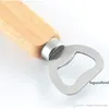 Kitchen Bottle Opener Tool Wooden Handle Stainless Steel Beer Bottle Openers Bar Tool Beer Soda Opener Wine Bottle Opener Tool BH19129442