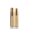 Mini 5ML Electroplated Glass Spray Perfume Bottle Press-packed Travel Portable Shading Small Sample Bottles 3 Colors