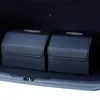 Auto Trunk Organizer Doos PU Leer Foldable Stowing Tidy Tidy Interior Holders Boot Food Stuff Automobile Storage Bags Storage Basket