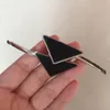 Barrettes del triangolo della ragazza delle donne della clip di capelli della lettera del triangolo di vendita calda con gli accessori dei capelli di modo del bollo Alta qualità