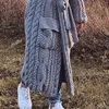 Suéter masculinas Casual Homens Camisola Cardigan Jaqueta de Inverno Cool Homem Plus Size Male Marca Malha Autumn Warm Torced Jumpers Longo Casaco Relaço