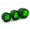 20g 30g 50g Imballaggio Bottiglie vaso di vetro verde con coperchio nero argento oro bianco tappo contenitore cosmetico deposito 20ml 30ml 50ml SN6198