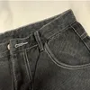 Koreanische Mode Frau Jeans Lose Beiläufige Gerade Bein Highwaist Jeans Weibliche Streetwear Frühling und Herbst Hosen 201223