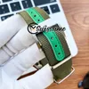 Nouveau Little Prince Aviator IW326801 Miyota 8215 Montre automatique pour hommes Cadran noir Boîtier en acier Bracelet en nylon vert armée Watcehs Swis318S