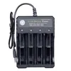 Multifonction 18650 USB Chargeur quadrière LI-ION POWER POWER POUR 3.7V Piles au lithium rechargeable 37V36