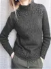 유럽 ​​및 미국 스타일 판매 스웨터 단색 인 Sullar Ma Hua Wen Sweater 니트 스웨터 여자 201128