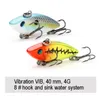 Fiske Mini Shot Sinking Bionic Vib Lipless Rattle Hard Bait Artificial Sinking Wobbler för fiskehandtag