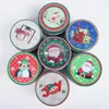 Подарочная упаковка рождественская почтовая ящик конфеты Tin Case Case Santa Claus Snowman Printed Created Jarcing Boxes Strance Color1