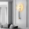 Personality Round Glass Wall Lamp Nordic Modern Simple Creative Indoor Decoration Metal Lighting Fixtures For Hotel Bedroom Foyer Corridor