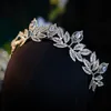 Bride Crown Zircon Rhinestone Bridesmaid Tiaras Headband Wedding Headdress Hair Jewelry Accessories HQ0068