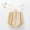 Baby Girl Verão Roupas Conjunto Smocked Vestidos Calças Calças Crianças Boutique Roupas Meninas Smocking Algodão Linho Frocks LJ201223