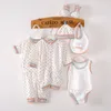 /0-/Spring Autumn Born Baby Tracksuit 100% Cotton Kids Clothes Suit unisex Infant Boys Girls Clothing Set LJ201223