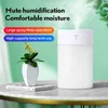 Mini Air Humidifier Diffuser Quiet Aroma Mist Maker Desk Night Light USB Humidifiers for Home Office Bedroom 360mL