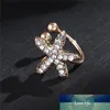 Nowe kryształowe kolczyki w kształcie rozgwiazdy dla kobiet stadnin Brincos kolczyki biżuteria luksusowy prezent świąteczny