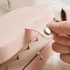 Protable Leather Jewelry Storage Box Earrings Ring Necklace Case Jewel Packaging Travel Cosmetics Beauty Organizer Container Box LJ200812