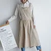 Kök Förkläde Bomull Vuxen Bib Pläterad Skirt Hem Kitchen Canvas Vest Förkläde Cafe Tillbehör Midja Restaurang Uniform VTKY2385