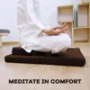 ZAFUとZABUTONの瞑想のクッションセット - ヨガ、瞑想座席クッション - ココナッツ繊維リネンシートココナッツファイバーコア201216