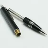 Mode Promotie 2 stks Luxe Hoge Kwaliteit Heet Verkoop Platinum Metalen / Hars Roller Ballpoint Pen met nummer NDL33966L Nieuw Nieuw